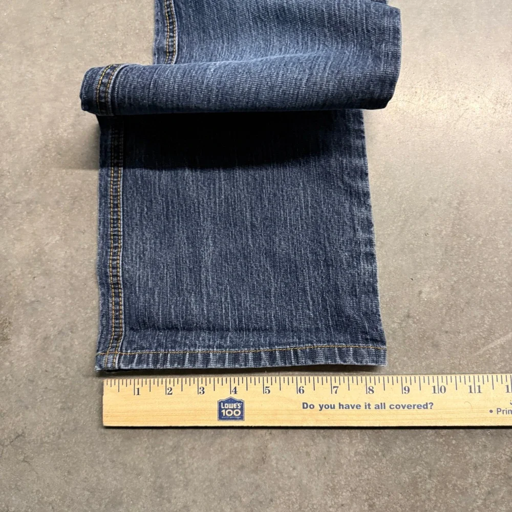 Chico's Denim Women Blue Bootcut Rhinestone Pocket Jeans Size 1.5 Reg 3658